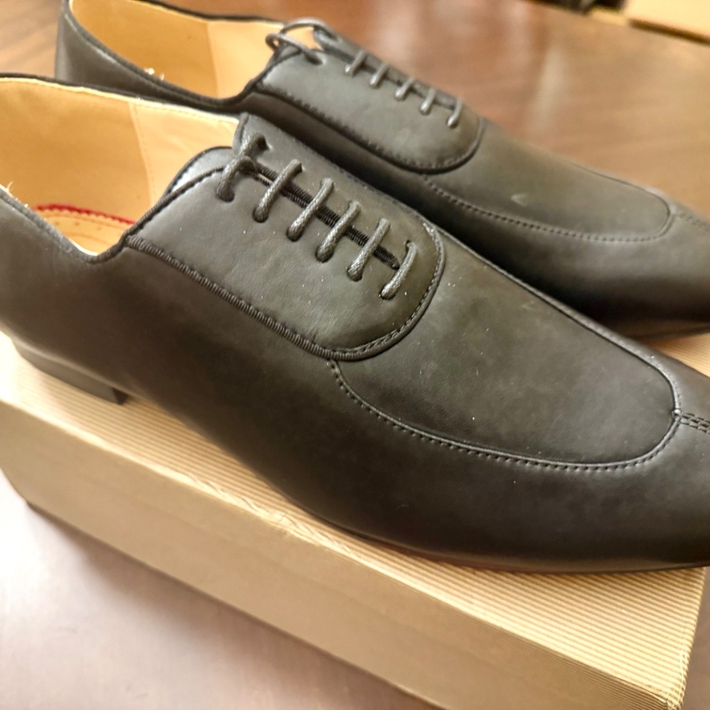 NEW/AUTHENTIC - Christian Louboutin Luxury Men’s Black Leather Dress Shoes - Picture 12 of 17